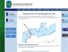 Tablet Screenshot of hardangerbrua.no